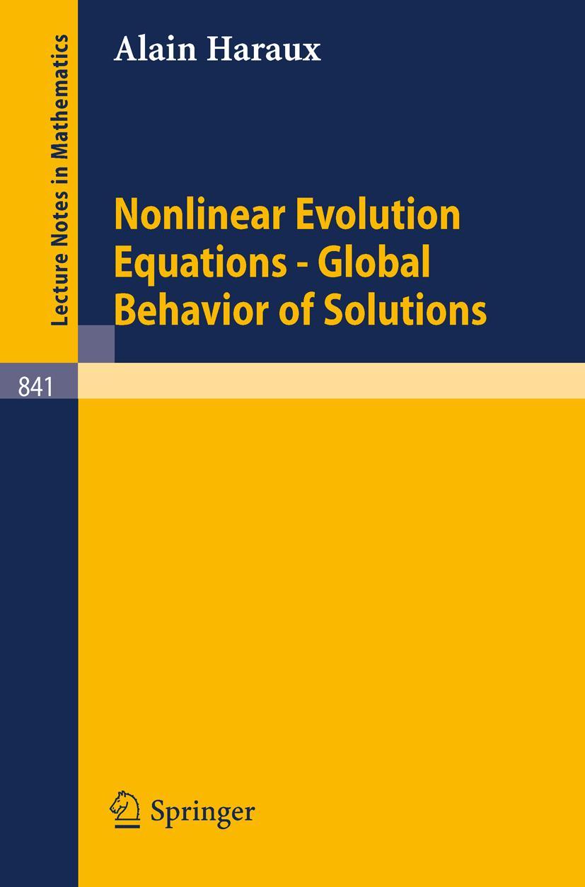 Vorderes Coverbild Nonlinear Evolution Equations - Global Behavior of Solutions