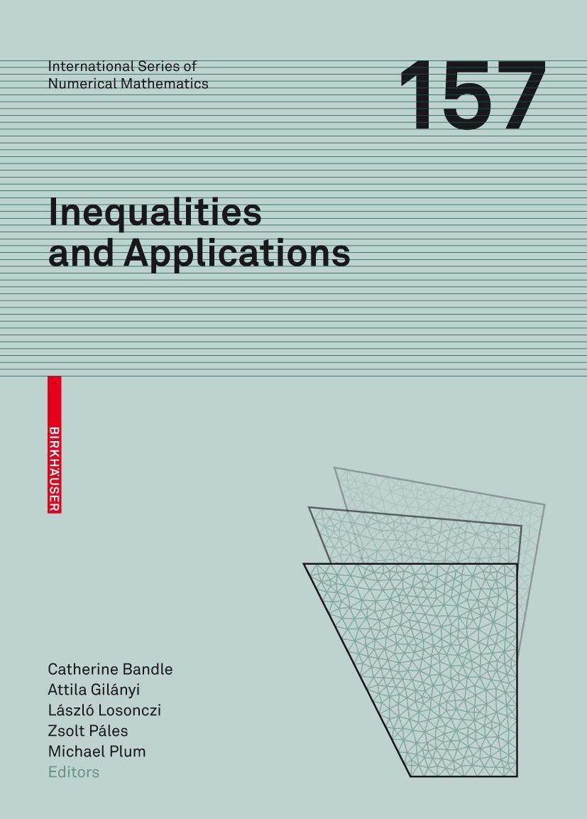 Vorderes Coverbild Inequalities and Applications