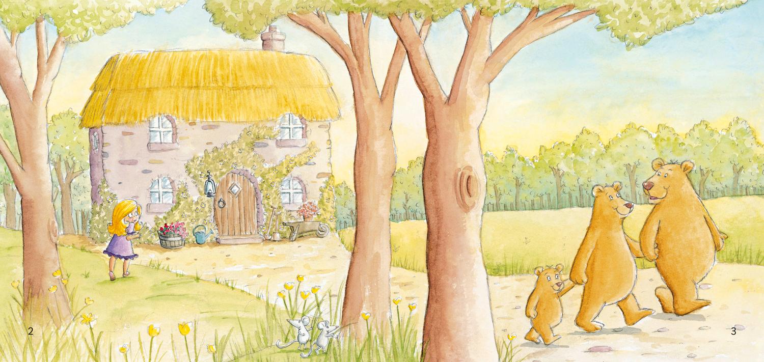 Beispielinhalt (Bild) Goldilocks and the Three Bears