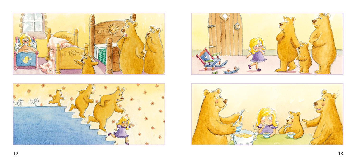 Beispielinhalt (Bild) Goldilocks and the Three Bears