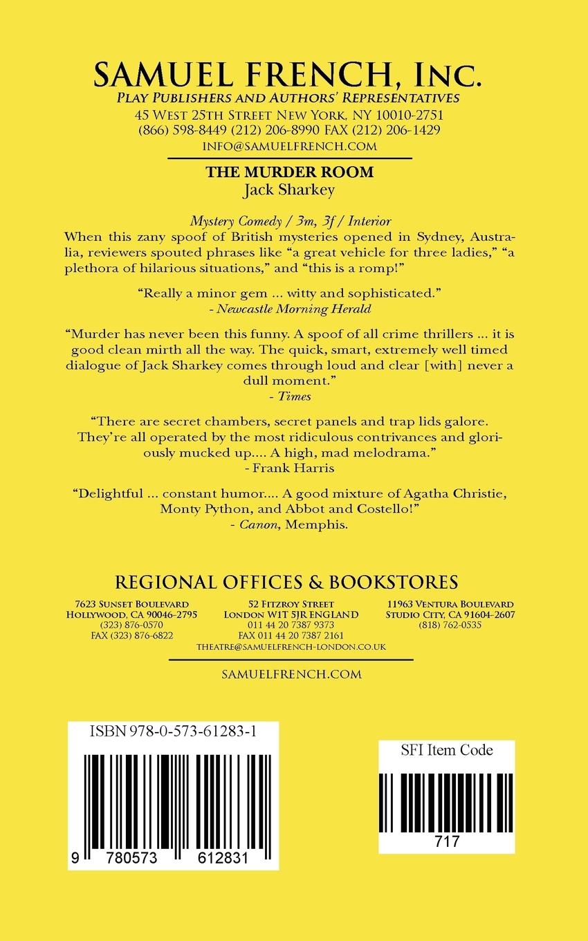 Rückseitencover Murder Room