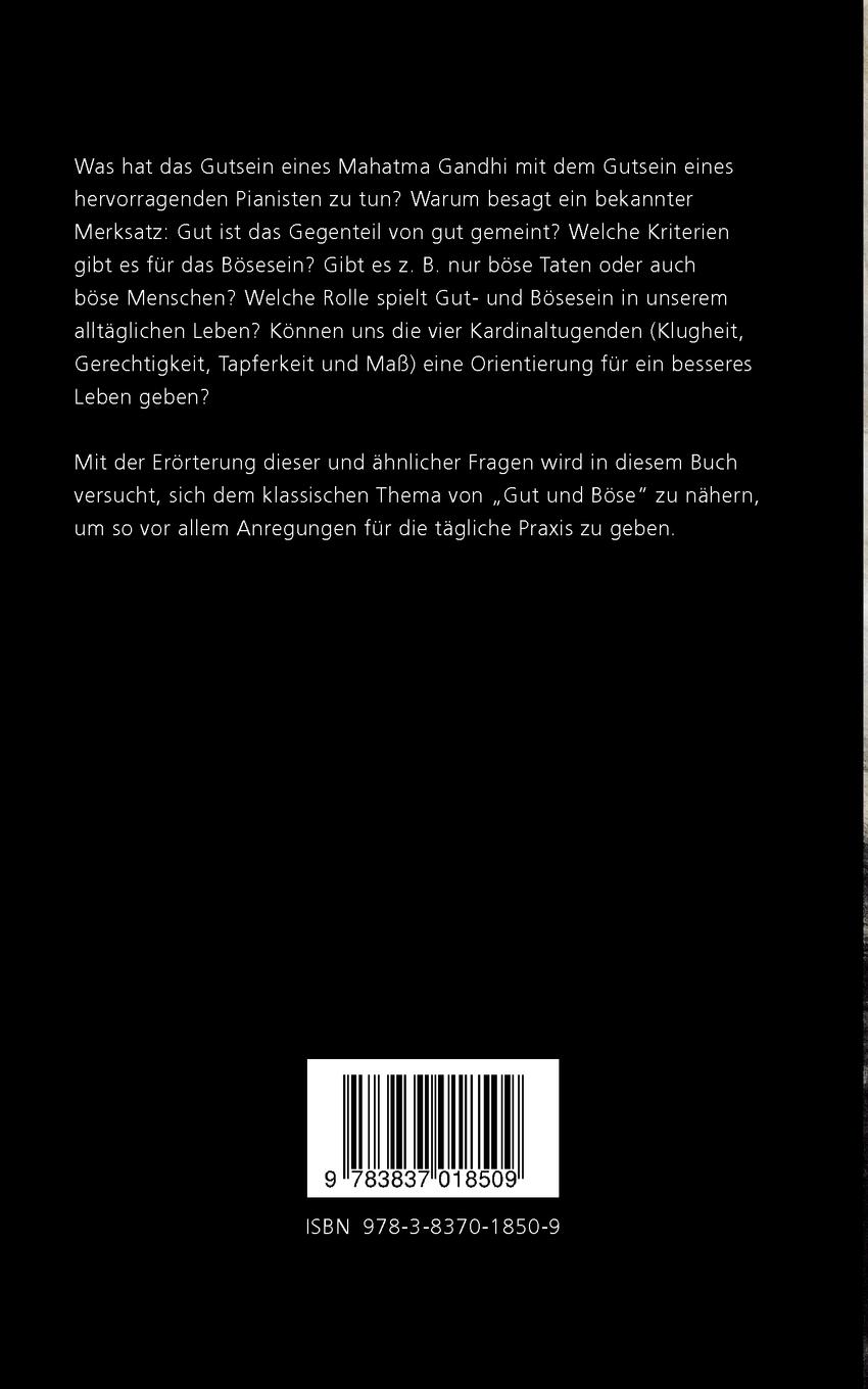 Rückseitencover Gut- und Bösesein