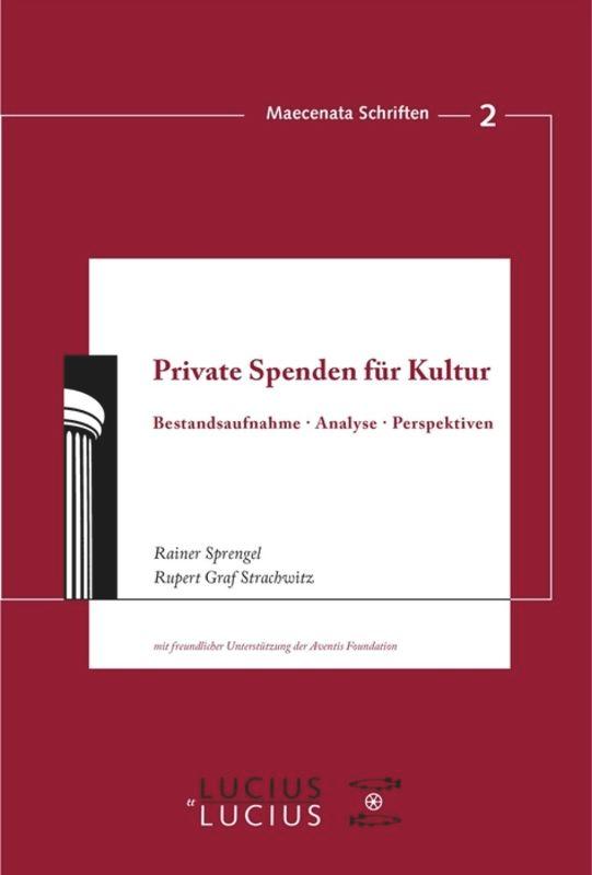 Vorderes Coverbild Private Spenden für Kultur