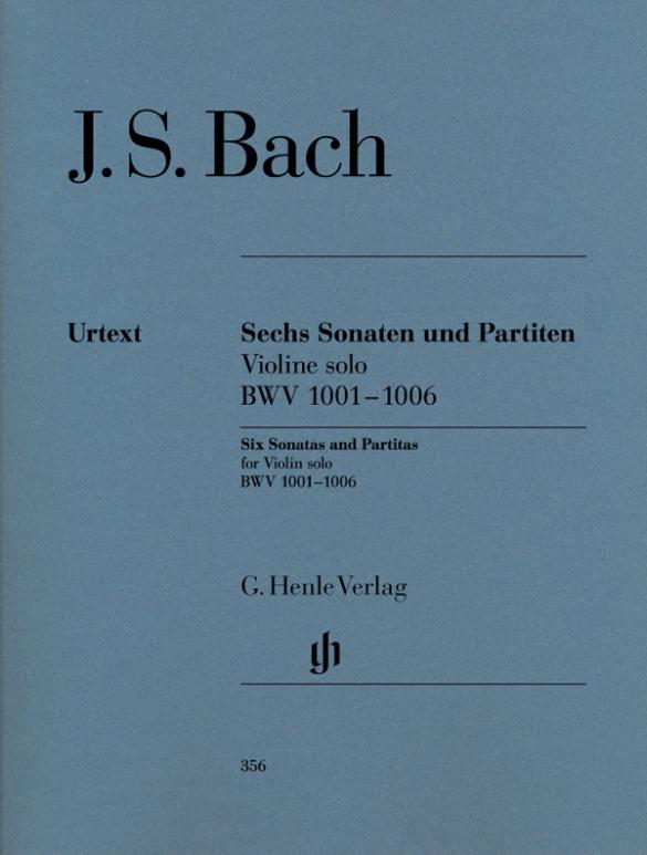 Vorderes Coverbild Sonaten und Partiten BWV 1001-1006 für Violine solo (unbezeichnete und bezeichnete Stimme)