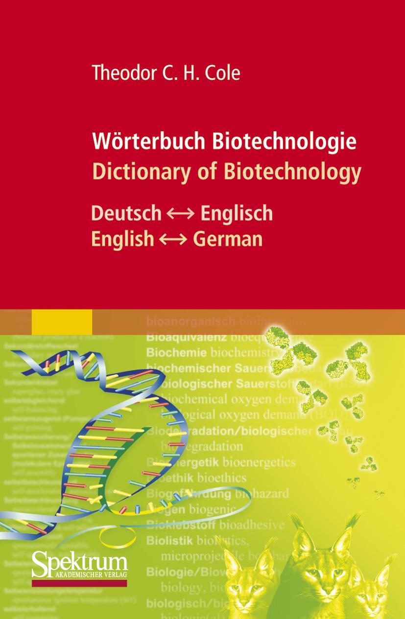 Vorderes Coverbild Wörterbuch Biotechnologie / Dictionary of Biotechnology