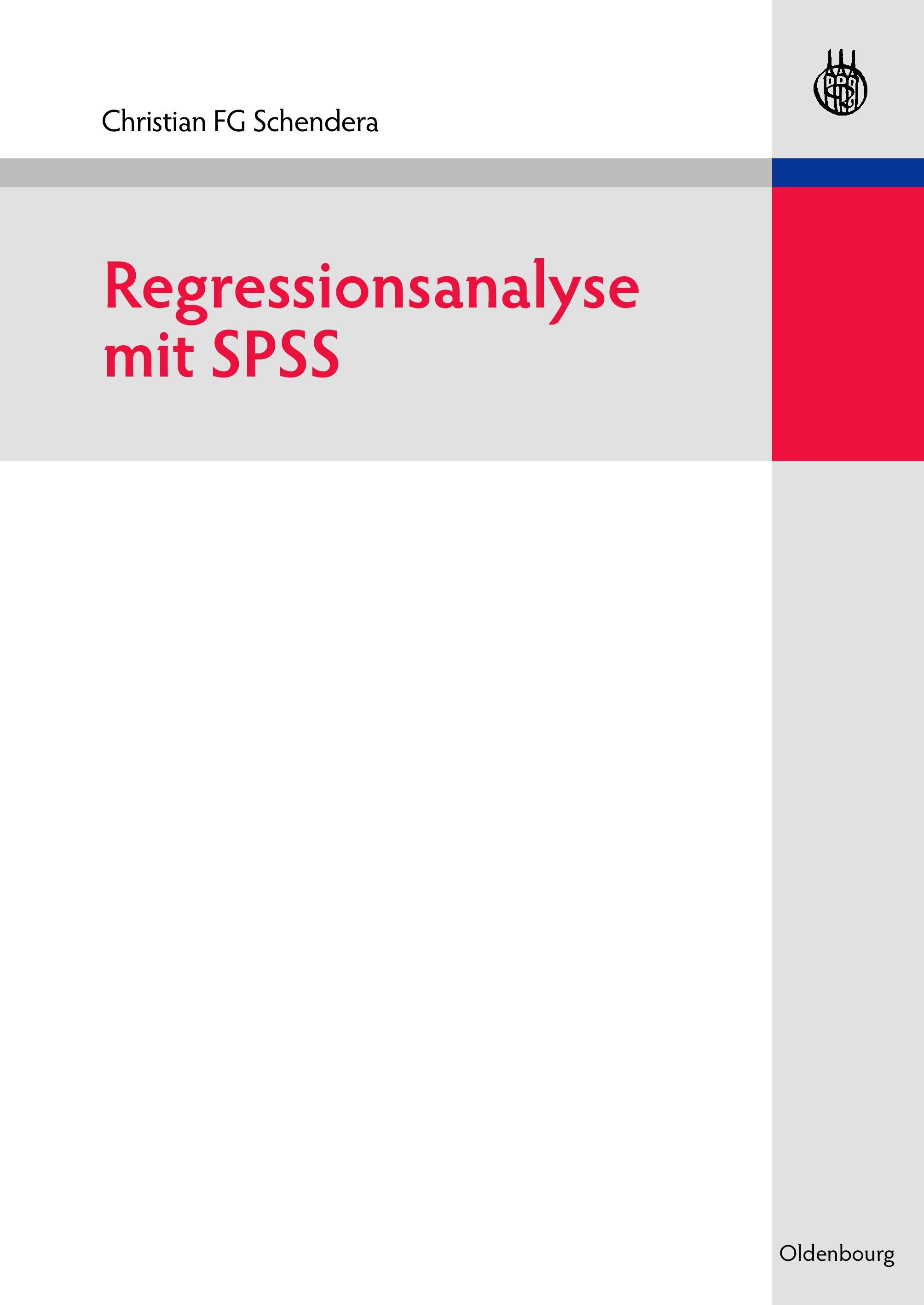 Vorderes Coverbild Regressionsanalyse mit SPSS