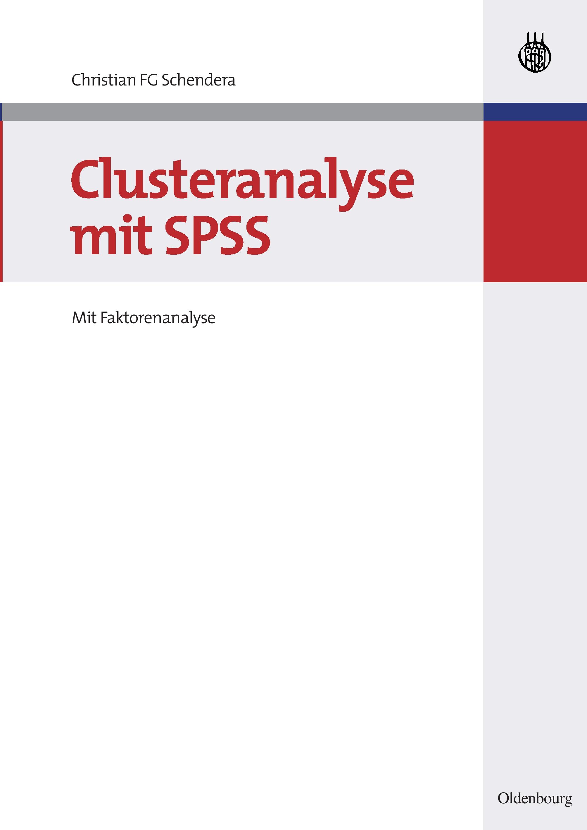 Vorderes Coverbild Clusteranalyse mit SPSS
