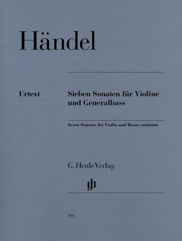 Vorderes Coverbild 7 Sonaten für Violine und Generalbass