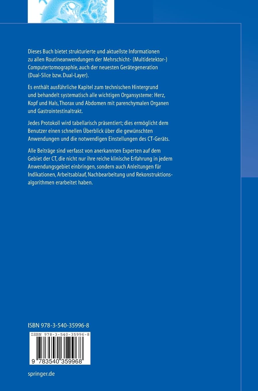 Rückseitencover Mehrschicht-CT