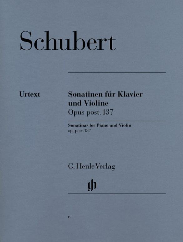 Vorderes Coverbild Sonatinen für Klavier und Violine op. post. 137