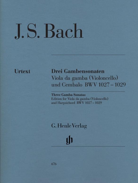 Vorderes Coverbild Drei Gambensonaten. Viola da gamba (Violoncello) und Cembalo BWV 1027-1029