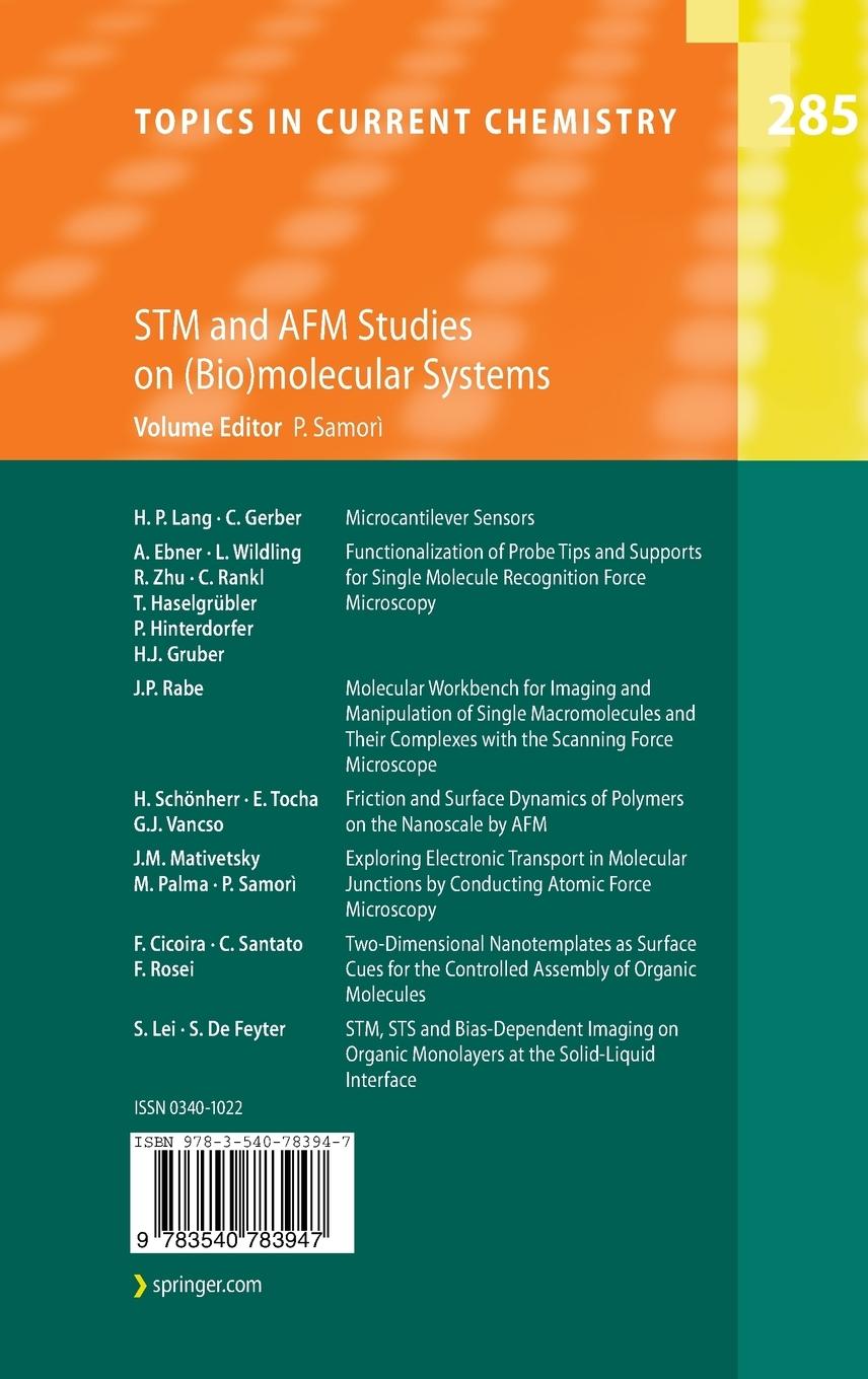 Rückseitencover STM and AFM Studies on (Bio)molecular Systems: Unravelling the Nanoworld