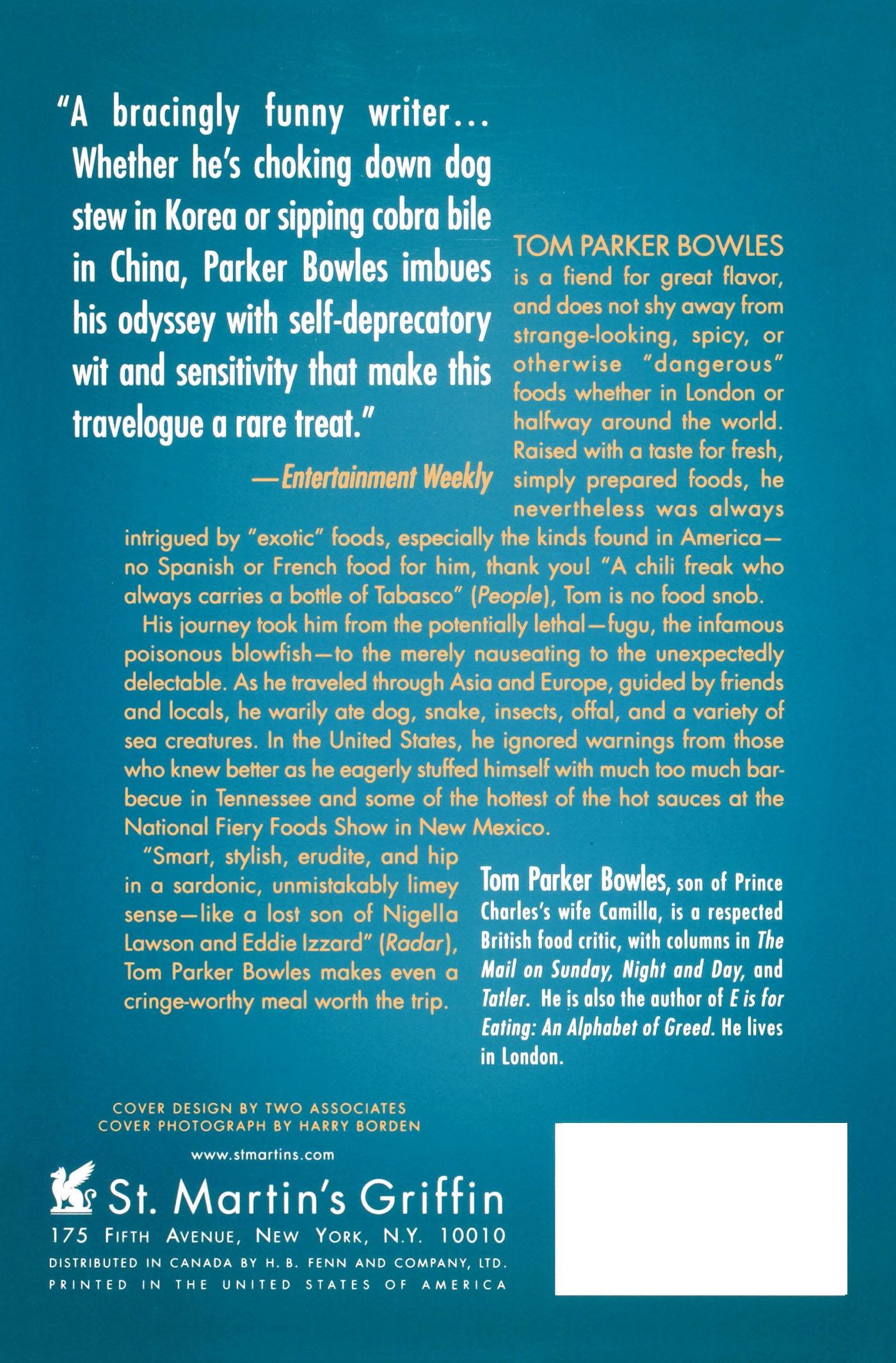 Rückseitencover The Year of Eating Dangerously