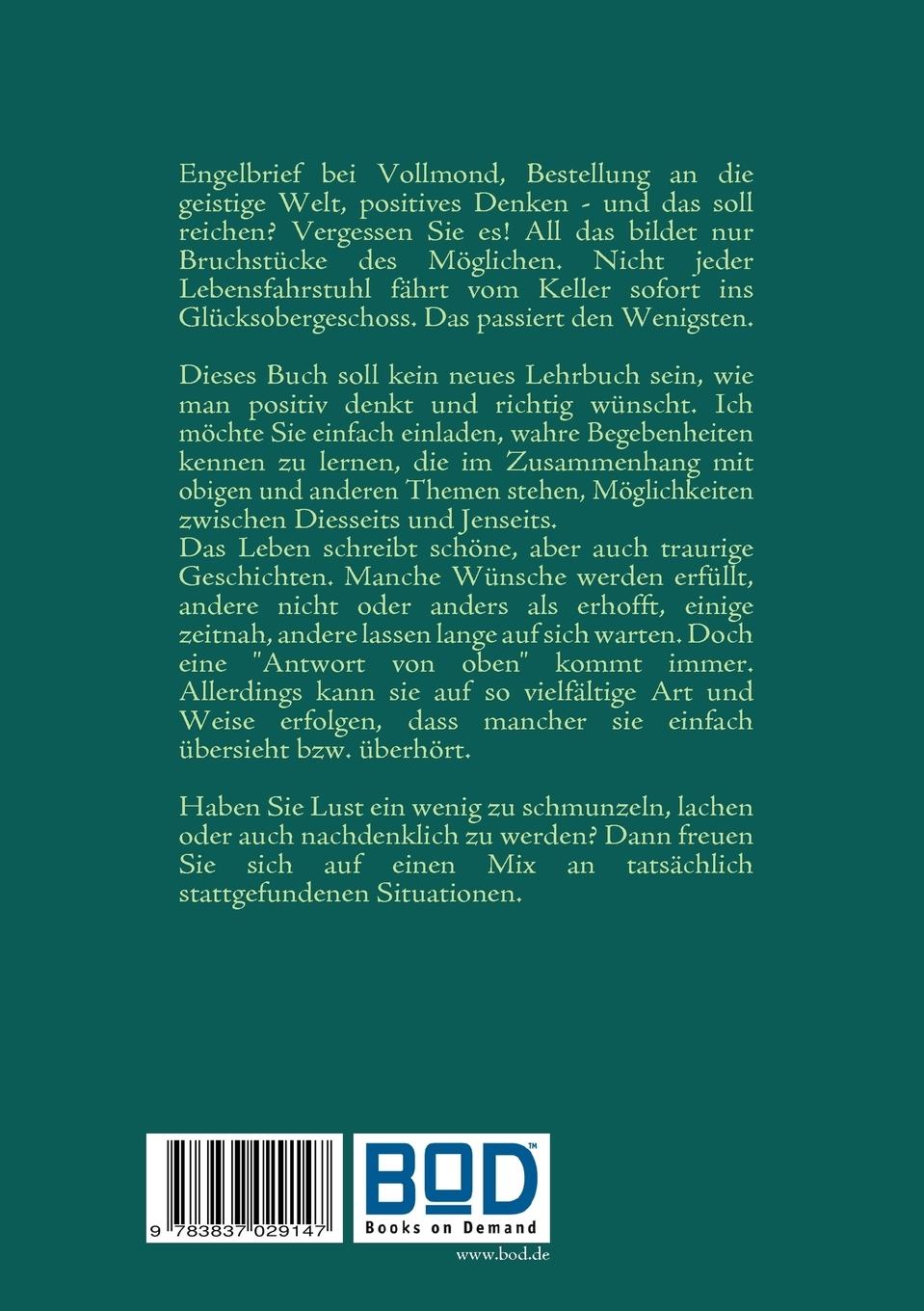 Rückseitencover Von Wünschen, Träumen, Affirmationen ...