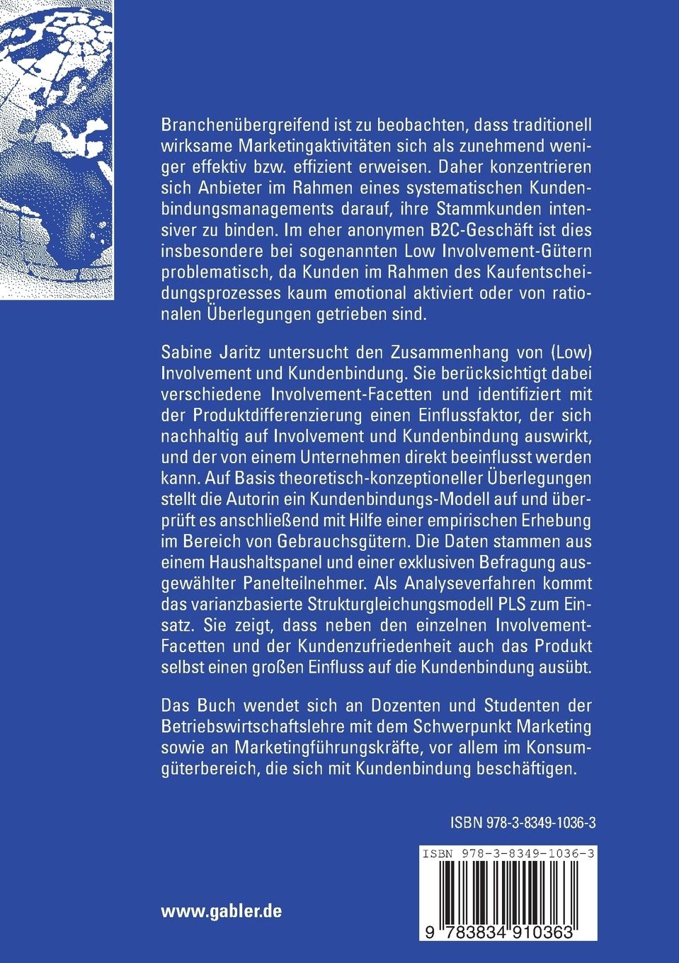 Rückseitencover Kundenbindung und Involvement