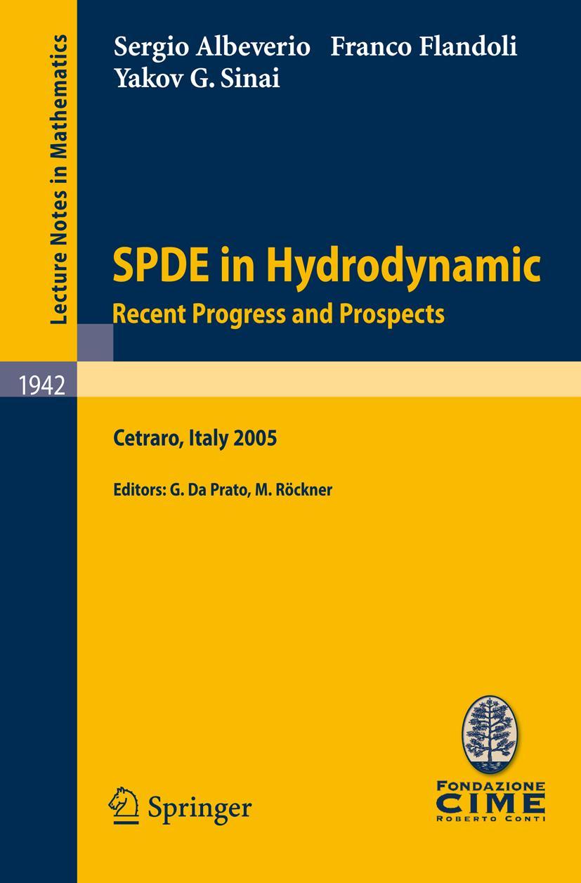 Vorderes Coverbild SPDE in Hydrodynamics: Recent Progress and Prospects