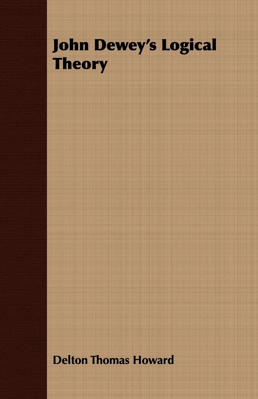 Vorderes Coverbild John Dewey's Logical Theory