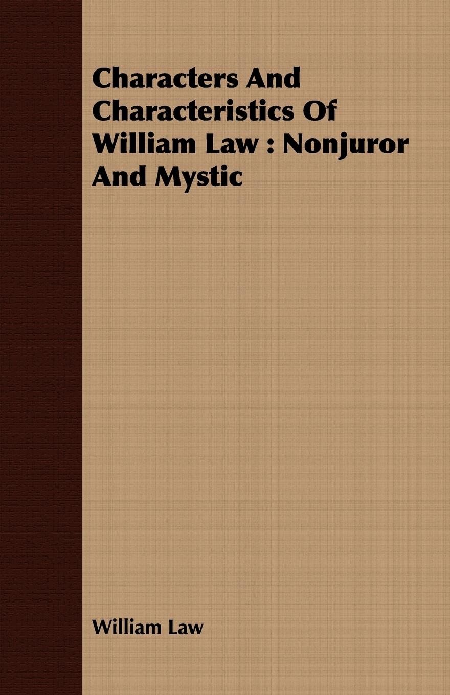 Vorderes Coverbild Characters And Characteristics Of William Law