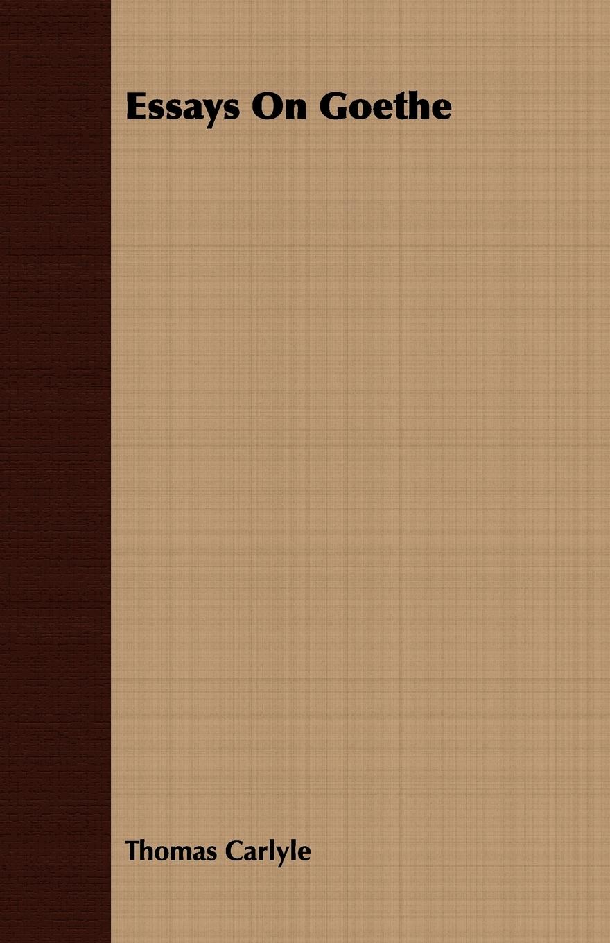 Vorderes Coverbild Essays On Goethe