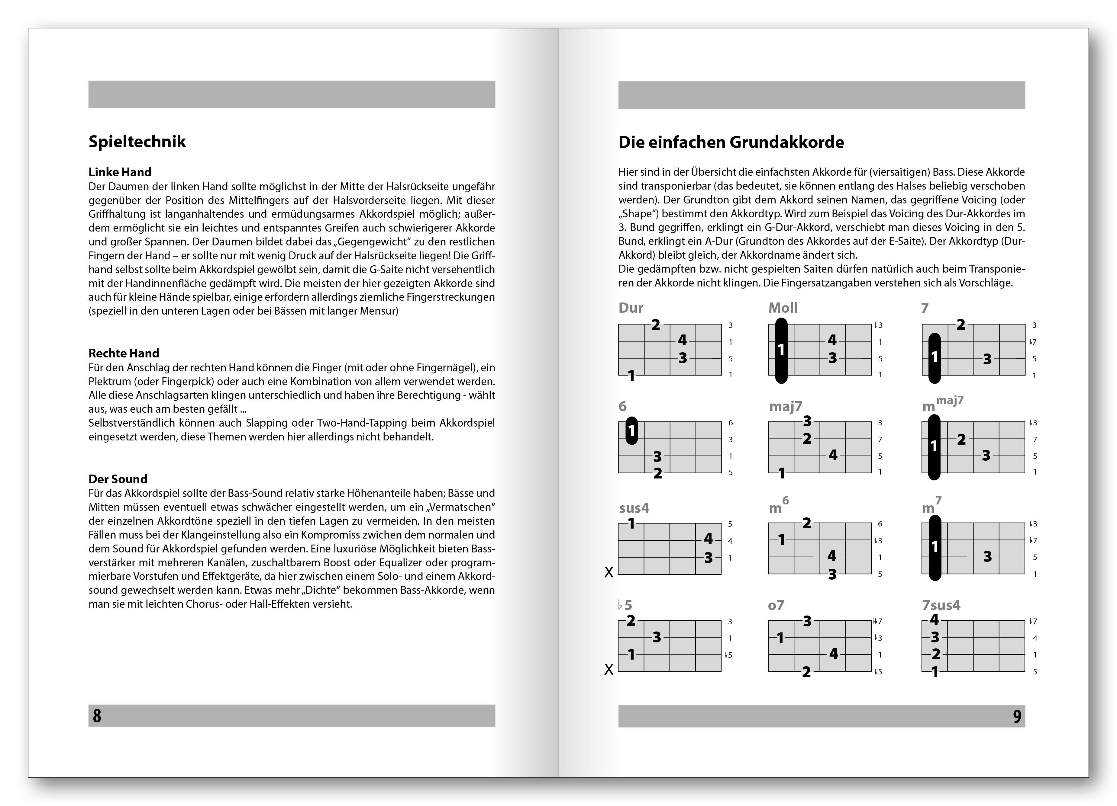 Beispielinhalt (Bild) Die Basstabelle