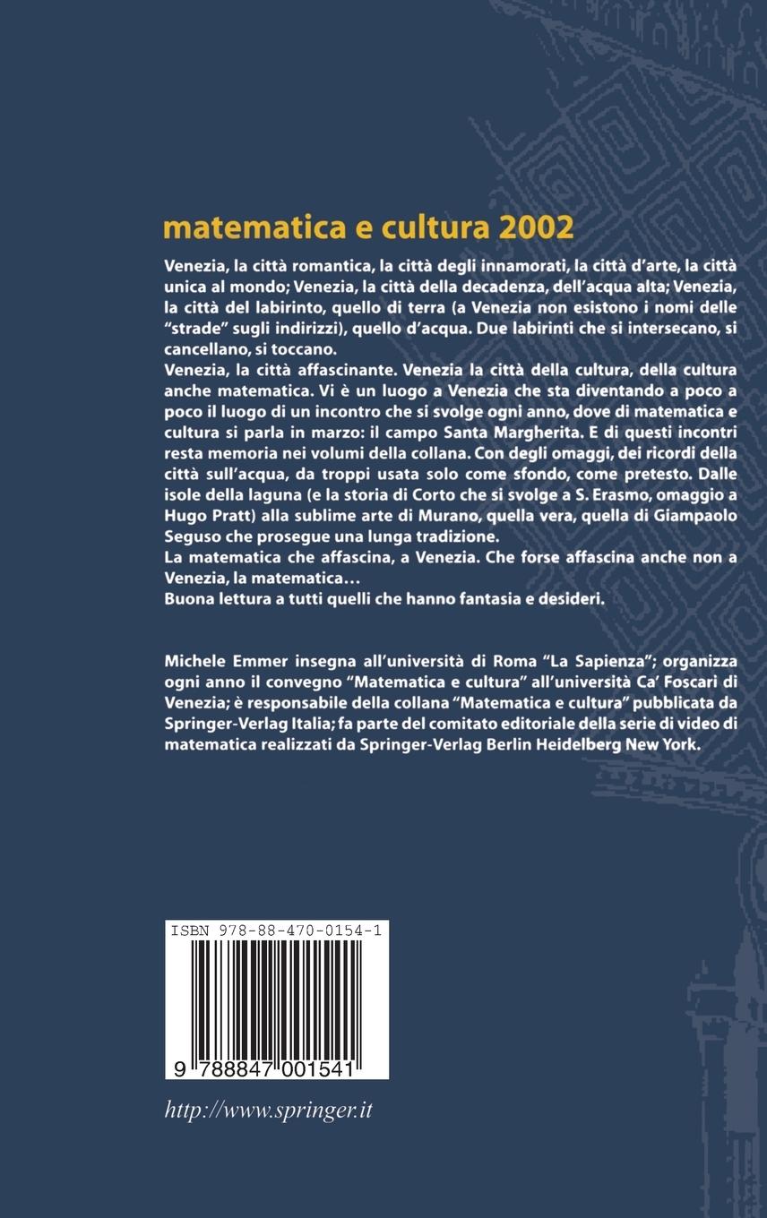 Rückseitencover Matematica E Cultura 2002