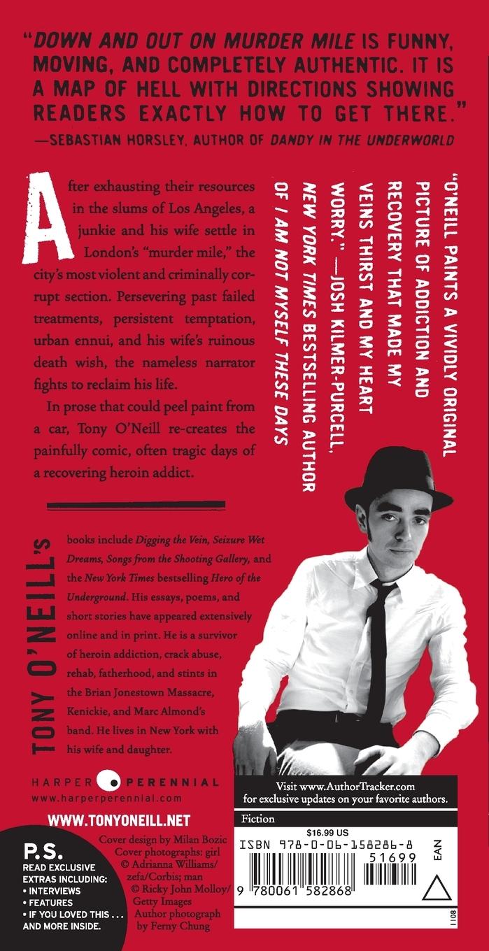 Rückseitencover Down and Out on Murder Mile