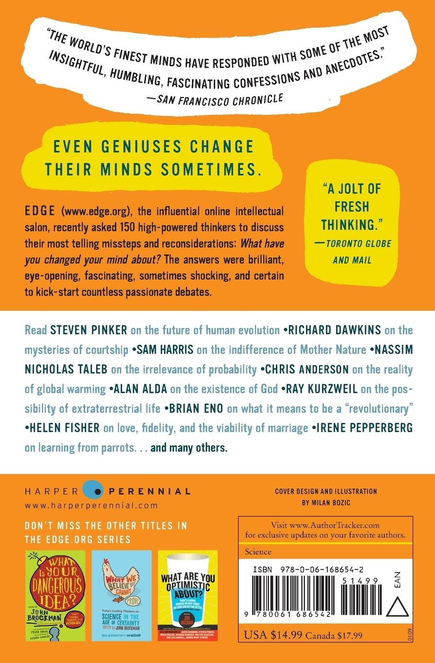 Rückseitencover What Have You Changed Your Mind About?