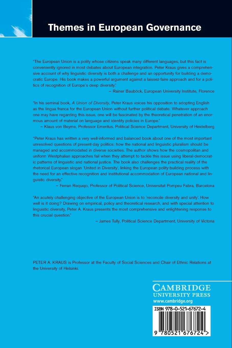 Rückseitencover A Union of Diversity