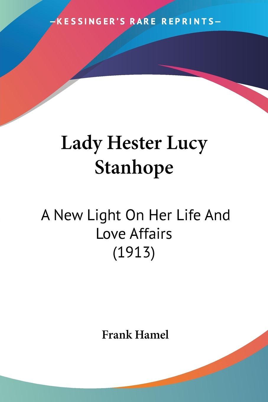 Vorderes Coverbild Lady Hester Lucy Stanhope