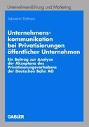 Vorderes Coverbild Unternehmenskommunikation bei Privatisierungen öffentlicher Unternehmen