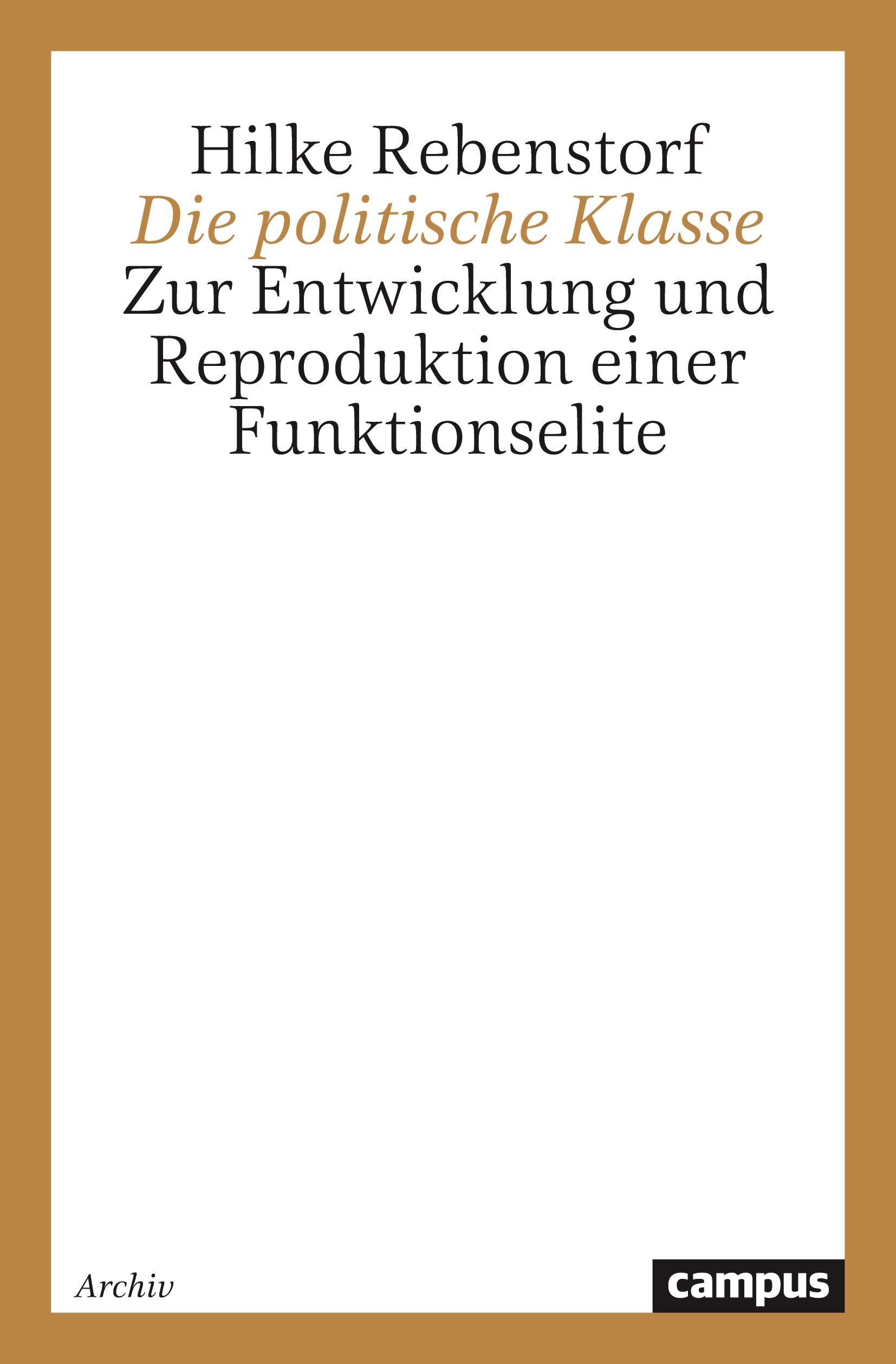 Vorderes Coverbild Die politische Klasse