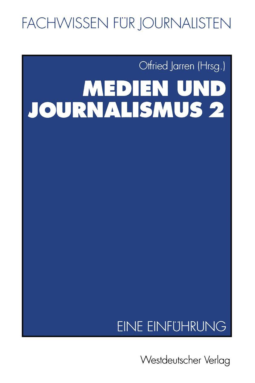 Vorderes Coverbild Medien und Journalismus