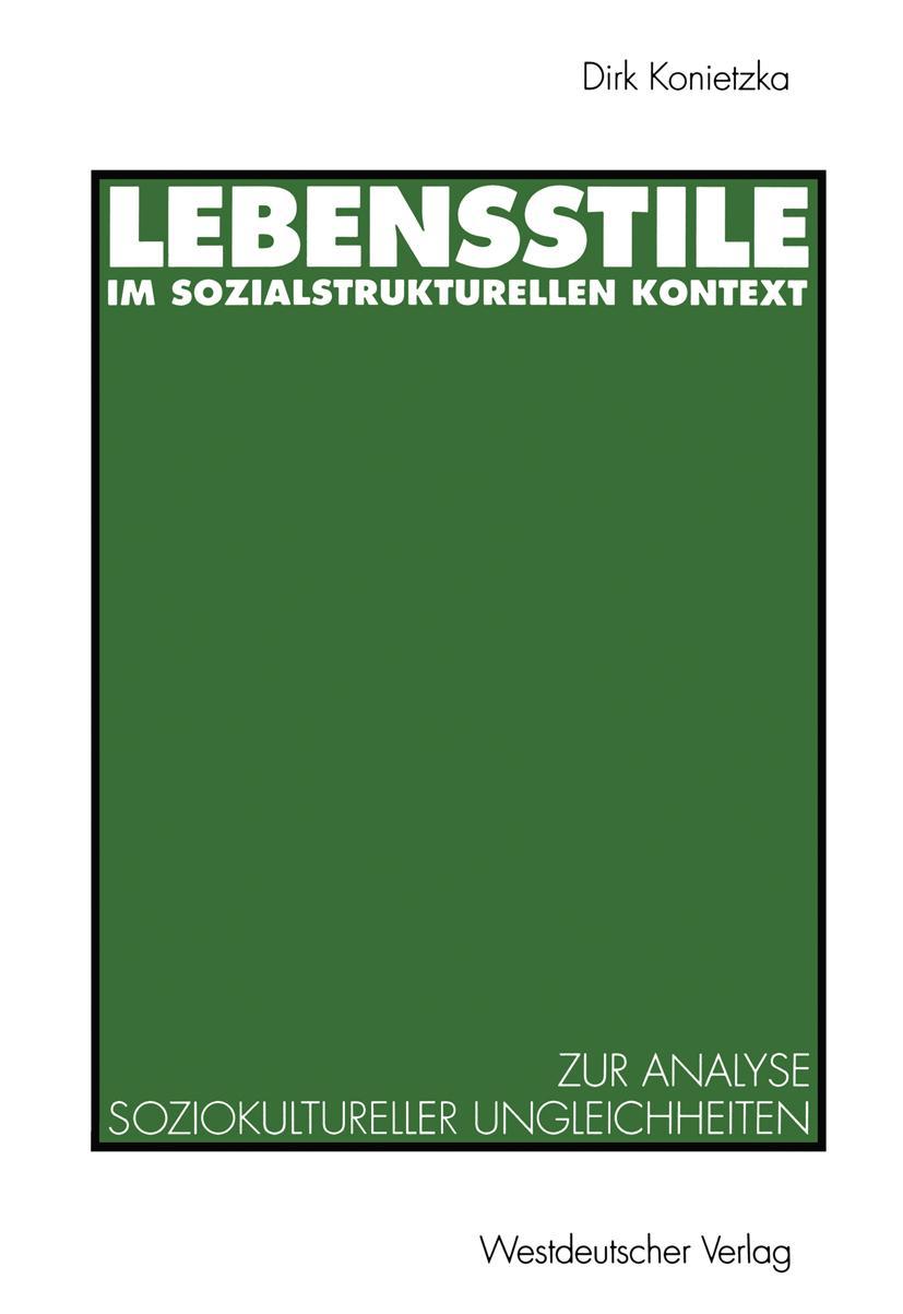 Vorderes Coverbild Lebensstile im sozialstrukturellen Kontext