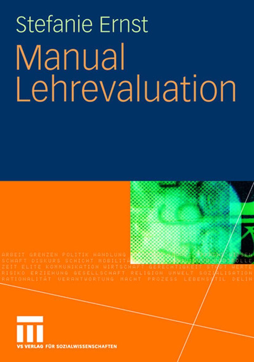 Vorderes Coverbild Manual Lehrevaluation