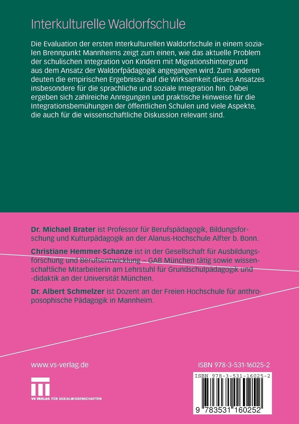 Rückseitencover Interkulturelle Waldorfschule