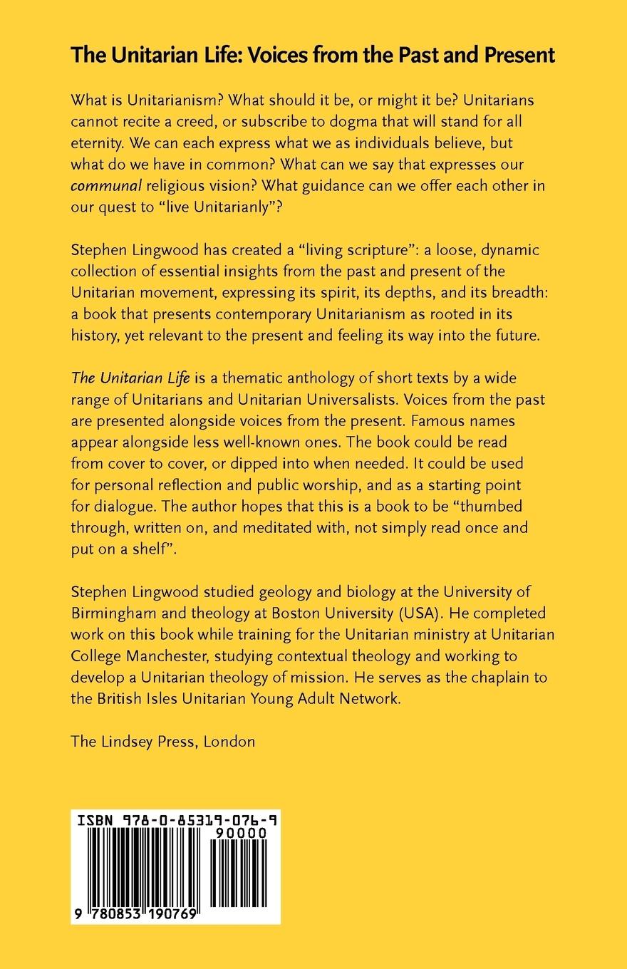 Rückseitencover The Unitarian Life