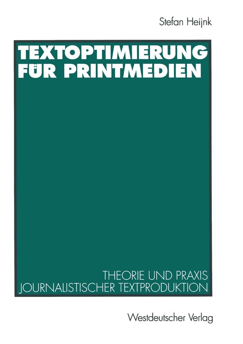 Vorderes Coverbild Textoptimierung für Printmedien