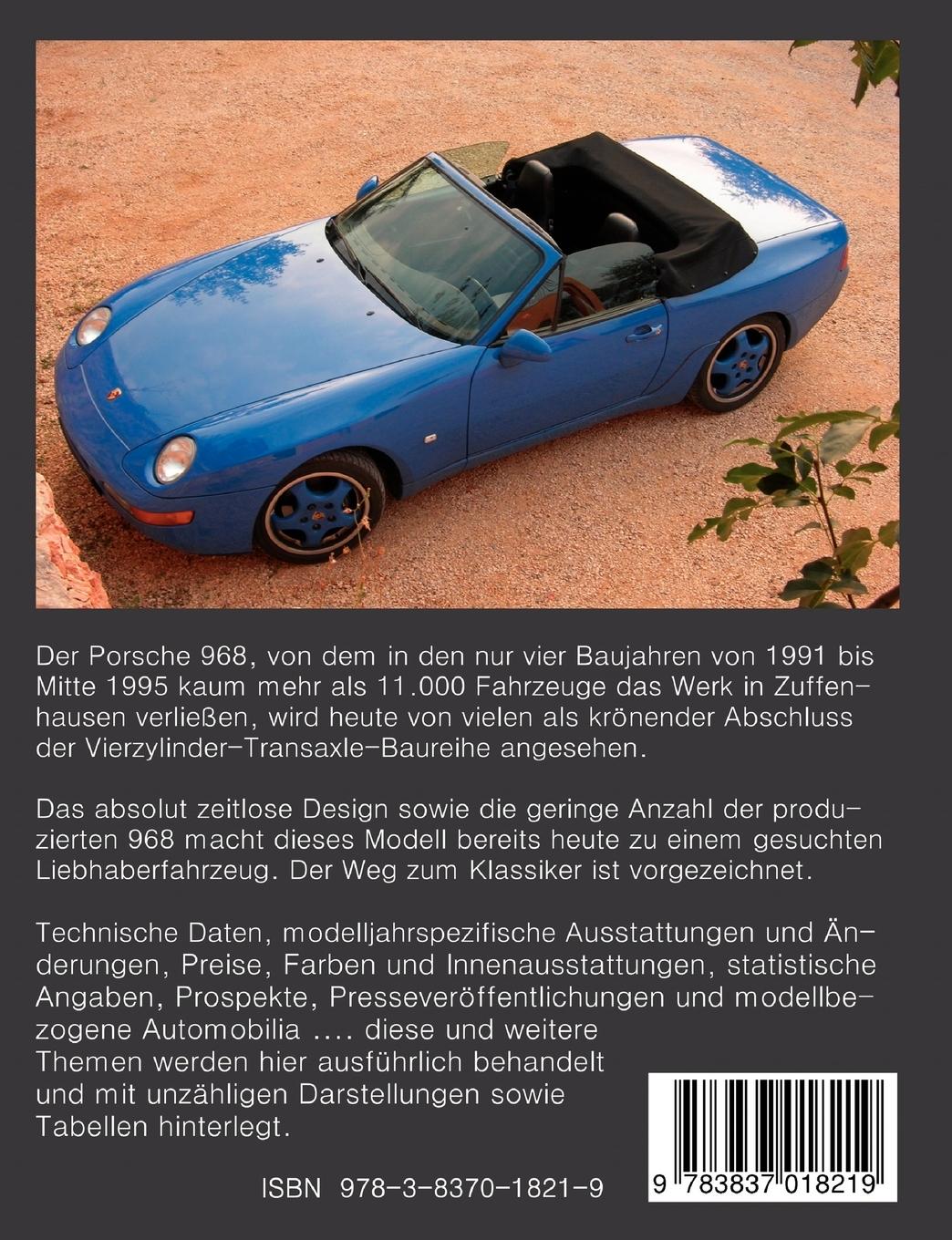 Rückseitencover PORSCHE 968