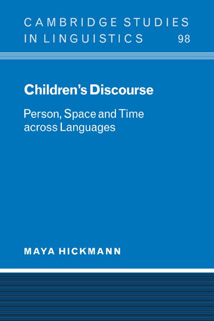 Vorderes Coverbild Children's Discourse