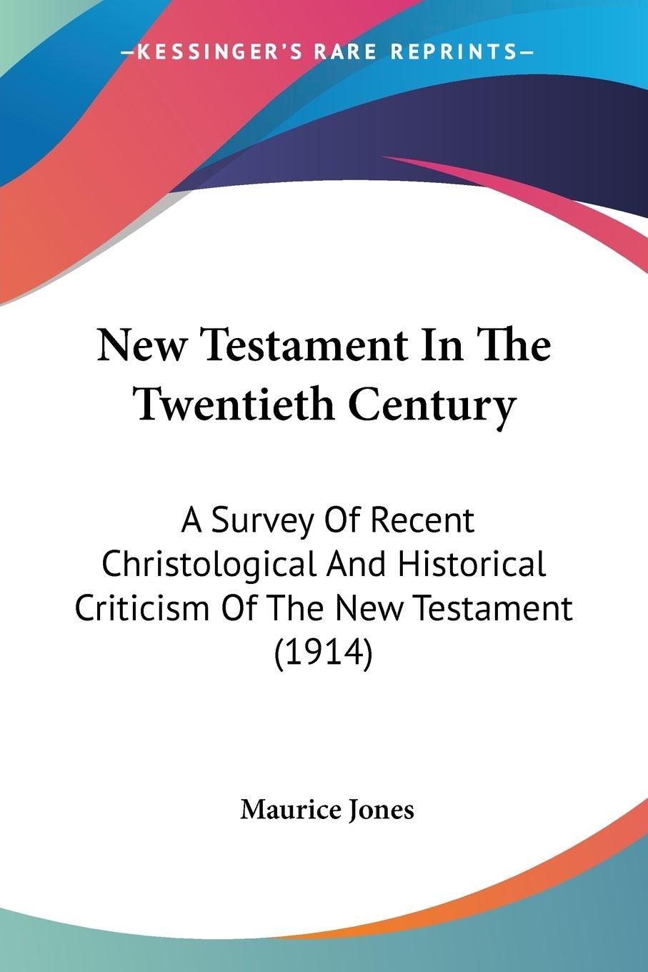 Vorderes Coverbild New Testament In The Twentieth Century
