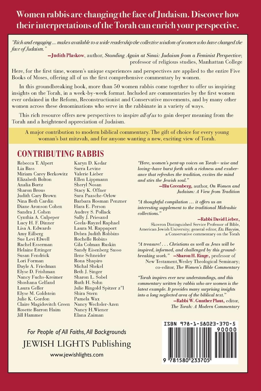 Rückseitencover The Women's Torah Commentary
