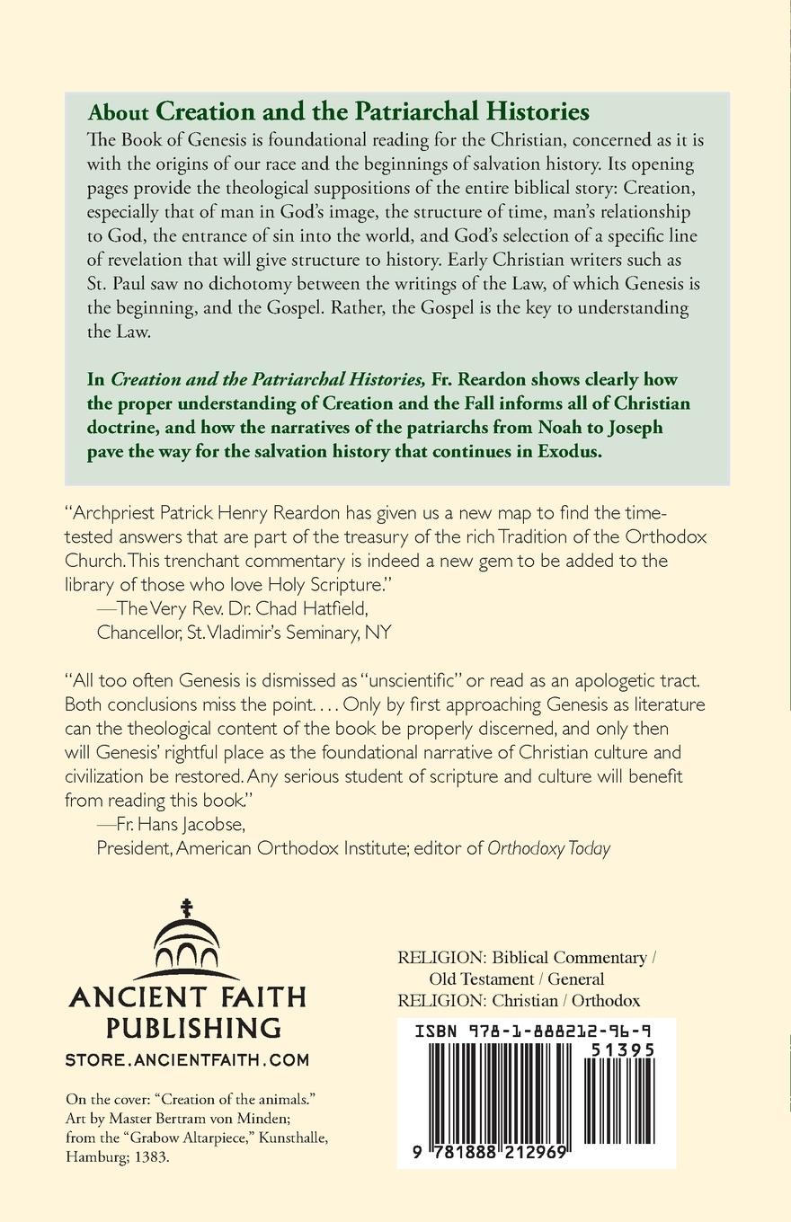 Rückseitencover Creation and the Patriarchal Histories