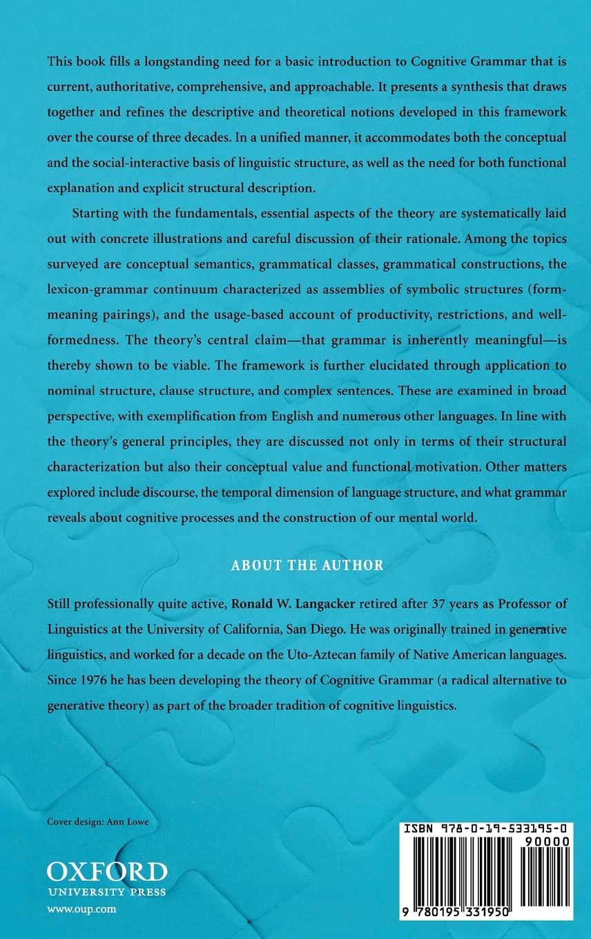 Rückseitencover Cognitive Grammar