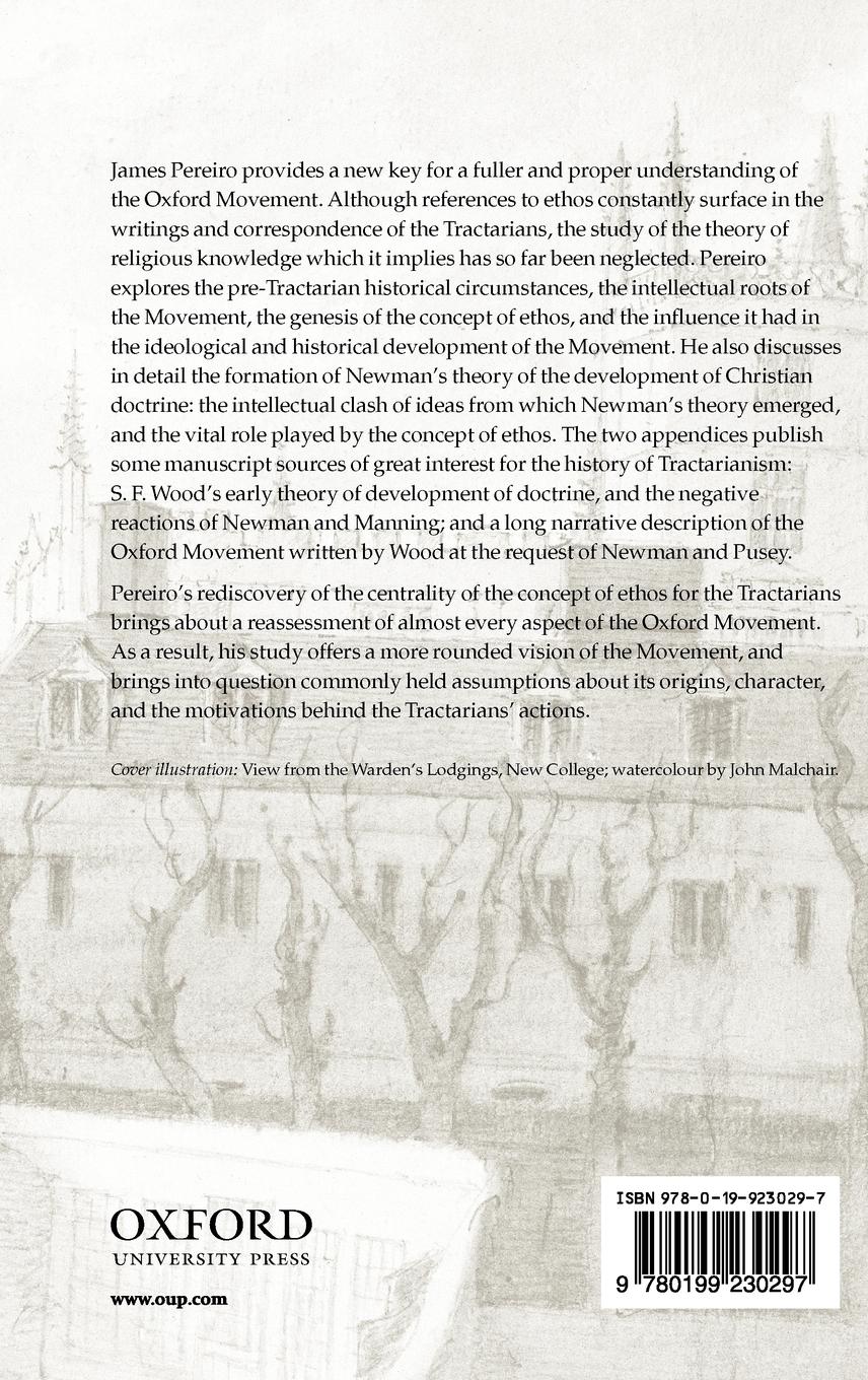 Rückseitencover Ethos' and the Oxford Movement