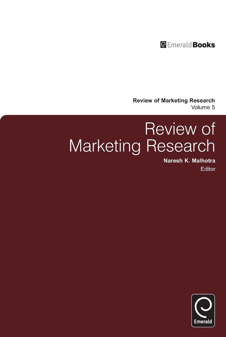 Vorderes Coverbild Review of Marketing Research