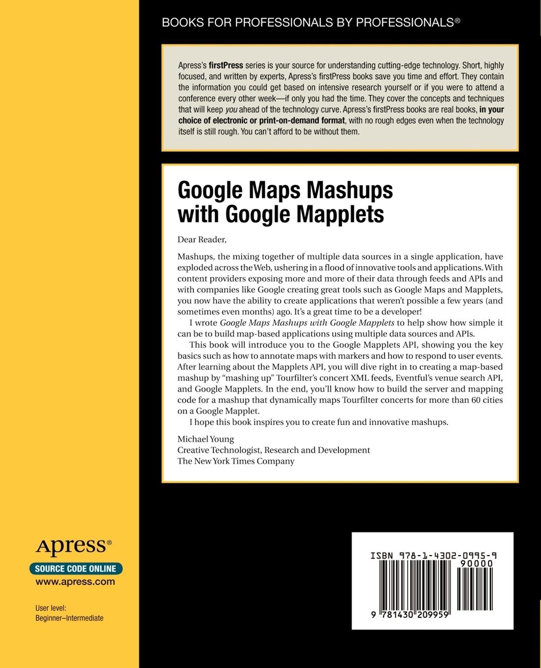 Rückseitencover Google Maps Mashups with Google Mapplets