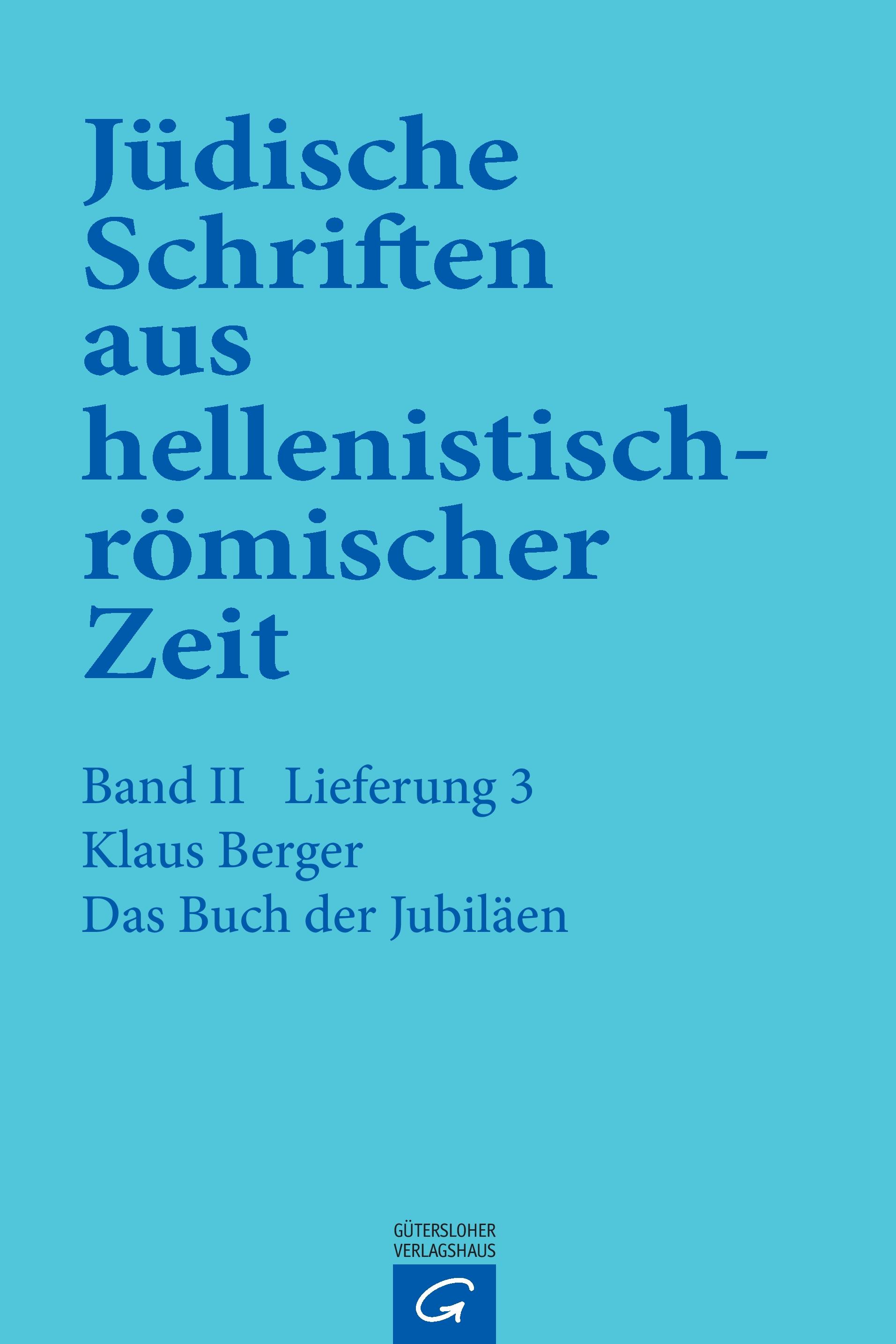 Vorderes Coverbild Das Buch der Jubiläen