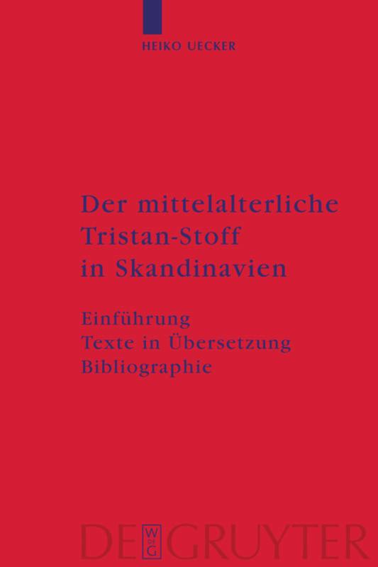 Vorderes Coverbild Der mittelalterliche Tristan-Stoff in Skandinavien