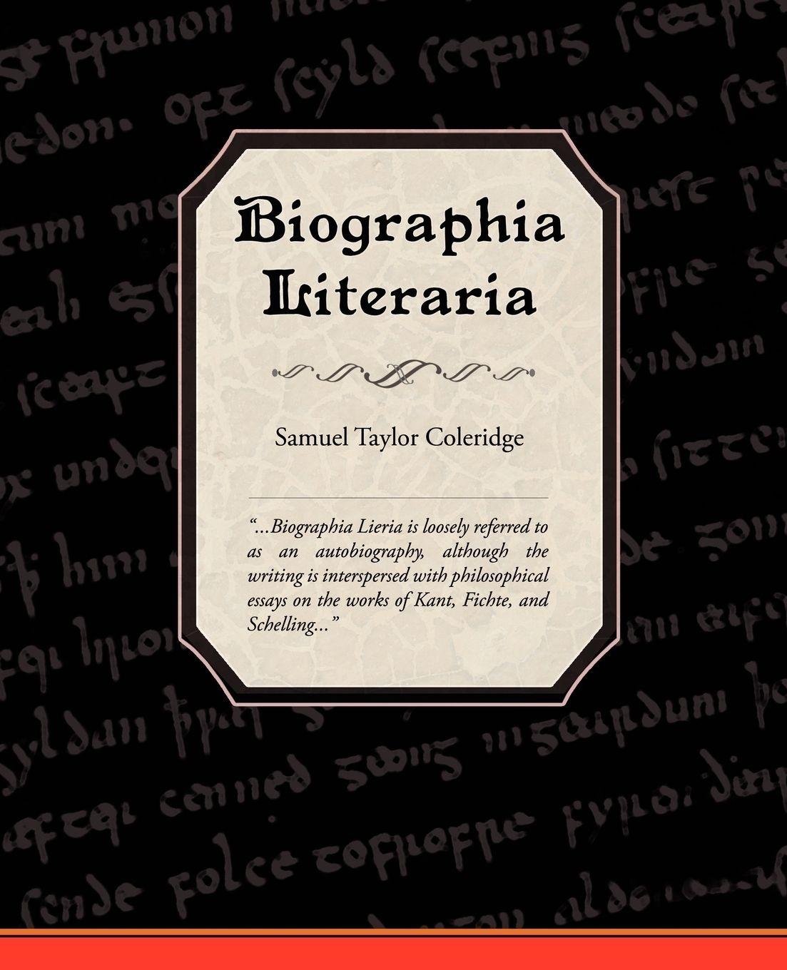 Vorderes Coverbild Biographia Literaria