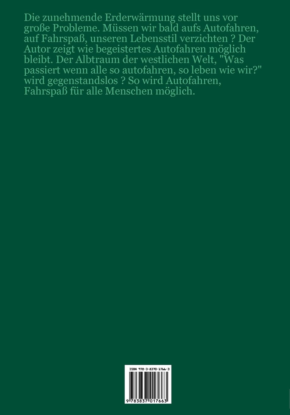 Rückseitencover Fahrspaß mit dem Auto ohne Umweltschäden